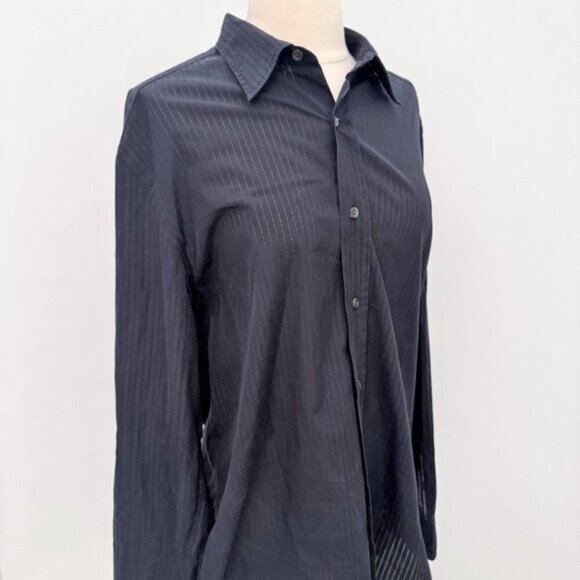 Valentino Striped Shirt, Size 16.5 - Picture 2 of 5